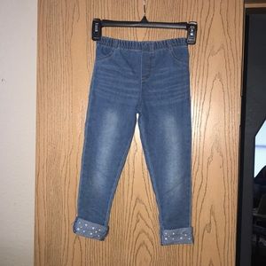Girls jean leggings